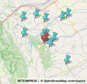 Mappa Borgo Paolo Danti, 62011 Cingoli MC, Italia (6.08462)