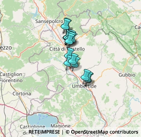 Mappa Via Donini, 06012 Città Di Castello PG, Italia (9.183)