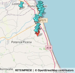 Mappa Via Saturno Bassa, 62018 Potenza Picena MC, Italia (4.05643)