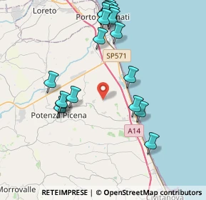 Mappa Via Saturno Bassa, 62018 Potenza Picena MC, Italia (4.5915)