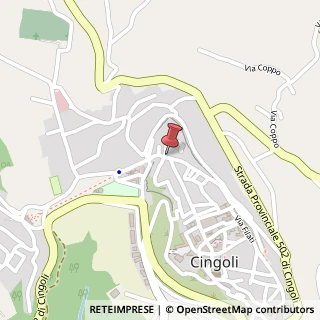 Mappa Via Luigi Ferri, 4, 62011 Cingoli, Macerata (Marche)