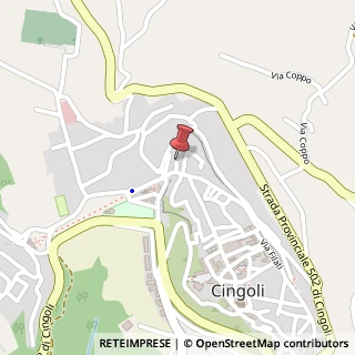 Mappa Via del Cassaro, 4, 62011 Cingoli, Macerata (Marche)