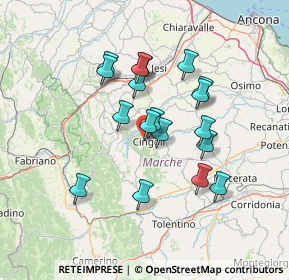 Mappa Via G. Silvestri, 62011 Cingoli MC, Italia (12.15833)