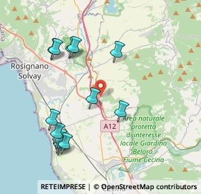Mappa Località Malandrone, 56040 Castellina Marittima PI, Italia (4.39923)