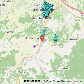 Mappa Zona Industriale Località Pian dell’Olmino, 53034 Colle di Val d'Elsa SI, Italia (2.744)