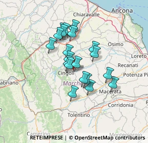 Mappa Via Luigi Pirandello, 62011 Cingoli MC, Italia (10.6305)
