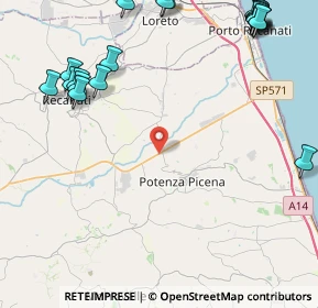 Mappa Via Strada Regina, 62018 Potenza Picena MC, Italia (6.476)