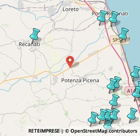 Mappa Via Strada Regina, 62018 Potenza Picena MC, Italia (7.5485)