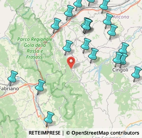 Mappa Via Avenella, 62021 Poggio San Vicino MC, Italia (10.3665)