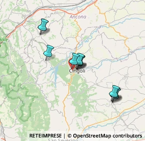 Mappa Via G. Cerquetelli, 62011 Cingoli MC, Italia (6.40917)