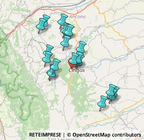 Mappa Via G. Cerquetelli, 62011 Cingoli MC, Italia (6.6985)