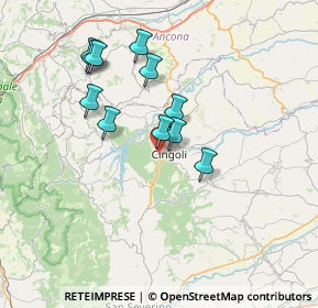 Mappa Via G. Cerquetelli, 62011 Cingoli MC, Italia (6.51455)