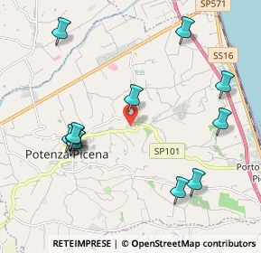 Mappa 62018 Potenza Picena MC, Italia (2.34583)