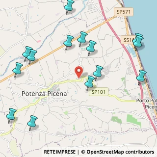 Mappa 62018 Potenza Picena MC, Italia (2.81071)
