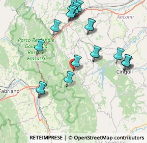 Mappa Via Giacomo Leopardi, 62021 Poggio San Vicino MC, Italia (8.903)