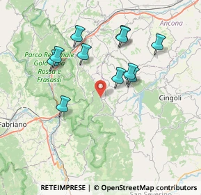 Mappa Via Giacomo Leopardi, 62021 Poggio San Vicino MC, Italia (7.26364)