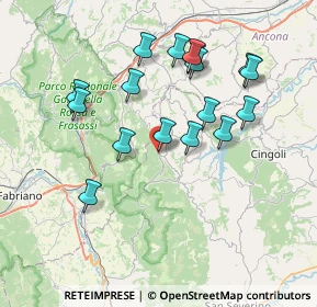 Mappa Via Giacomo Leopardi, 62021 Poggio San Vicino MC, Italia (7.42353)