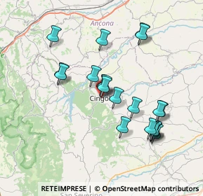 Mappa Via del Podestà, 62011 Cingoli MC, Italia (7.1555)