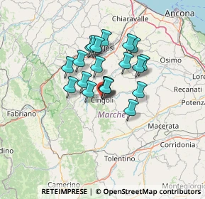 Mappa Via del Podestà, 62011 Cingoli MC, Italia (9.934)