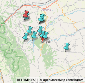 Mappa Via Trentavisi, 62011 Cingoli MC, Italia (6.26615)