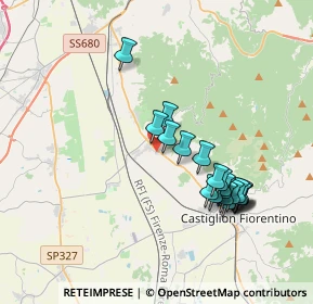 Mappa Località Caselle di Rigutino, 52100 Arezzo AR, Italia (3.6715)