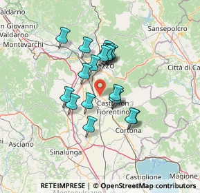 Mappa Località Caselle di Rigutino, 52100 Arezzo AR, Italia (10.49105)