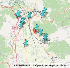 Mappa Località Caselle di Rigutino, 52100 Arezzo AR, Italia (6.95462)