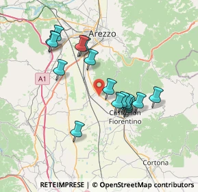 Mappa Località Caselle di Rigutino, 52100 Arezzo AR, Italia (6.70313)