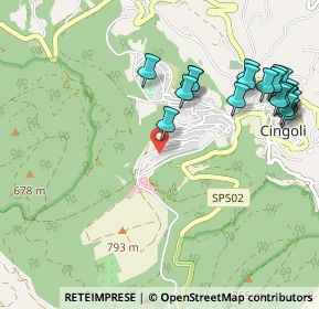 Mappa Via Cristianopoli, 62011 Cingoli MC, Italia (1.2715)