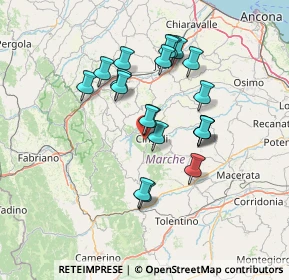 Mappa Via Cristianopoli, 62011 Cingoli MC, Italia (12.5055)