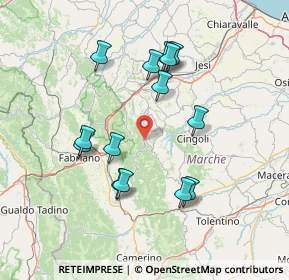 Mappa 62021 Poggio San Vicino MC, Italia (14.37429)