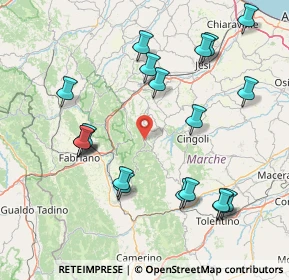 Mappa 62021 Poggio San Vicino MC, Italia (18.1115)