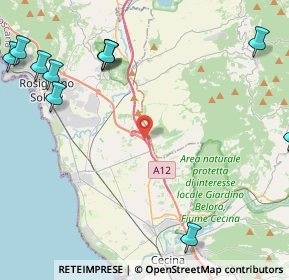 Mappa SS 1, 56040 Castellina Marittima PI, Italia (6.43091)