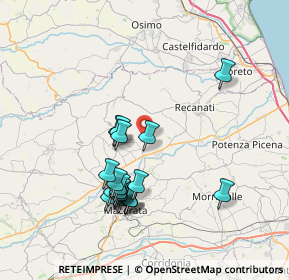 Mappa Contrada Saletta, 62010 Montecassiano MC, Italia (7.412)