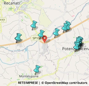 Mappa CAP, 62010 Montelupone MC, Italia (2.4915)