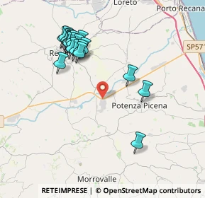 Mappa CAP, 62010 Montelupone MC, Italia (4.154)