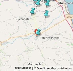 Mappa CAP, 62010 Montelupone MC, Italia (7.206)