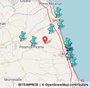 Mappa Contrada Santa Cassella, 62018 Potenza Picena MC, Italia (4.11091)