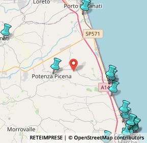 Mappa Contrada Santa Cassella, 62018 Potenza Picena MC, Italia (7.274)