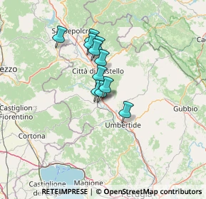 Mappa Via Donino Donini, 06010 Città di Castello PG, Italia (9.57)