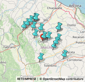 Mappa Via DONATORI D ORGANO, 62011 Cingoli MC, Italia (11.46842)