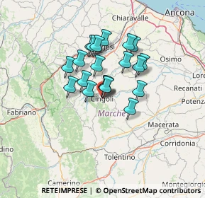 Mappa Viali della Carità, 62011 Cingoli MC, Italia (9.995)