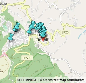 Mappa Viali della Carità, 62011 Cingoli MC, Italia (0.602)