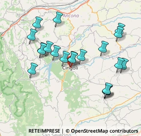 Mappa Viali della Carità, 62011 Cingoli MC, Italia (7.8455)