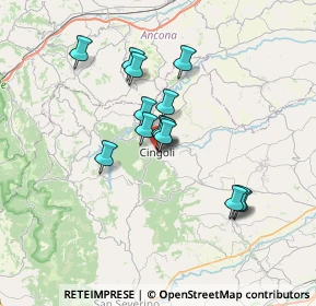 Mappa Viali della Carità, 62011 Cingoli MC, Italia (5.72357)