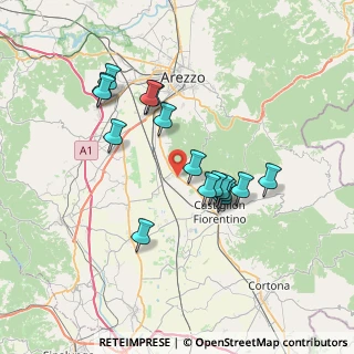 Mappa Località Rigutino Est, 52100 Arezzo AR, Italia (6.71438)