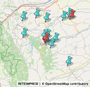 Mappa Via della Portella, 62011 Cingoli MC, Italia (6.95933)