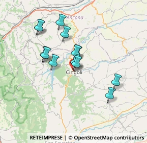 Mappa Via della Portella, 62011 Cingoli MC, Italia (6.34)