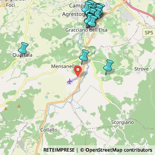 Mappa Località Mensanello, 53034 Colle di Val d'Elsa SI, Italia (3.012)