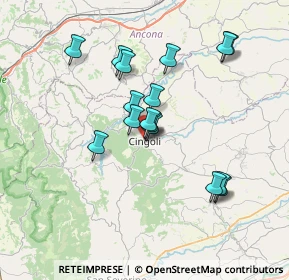Mappa Via Giacomo Leopardi, 62011 Cingoli MC, Italia (6.45875)